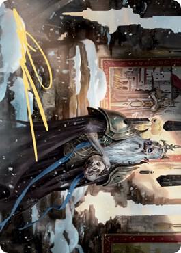 Narfi, Betrayer King Art Card (Gold-Stamped Signature) [Art Series: Kaldheim] 62