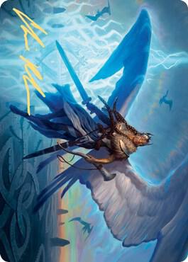 Righteous Valkyrie Art Card (Gold-Stamped Signature) [Art Series: Kaldheim] 6