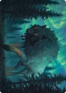 Sarulf, Realm Eater Art Card [Art Series: Kaldheim] 65