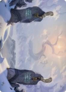 Snow-Covered Plains (74/81) Art Card [Art Series: Kaldheim] 74