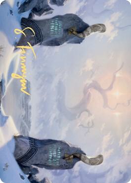 Snow-Covered Plains (74/81) Art Card (Gold-Stamped Signature) [Art Series: Kaldheim] 74