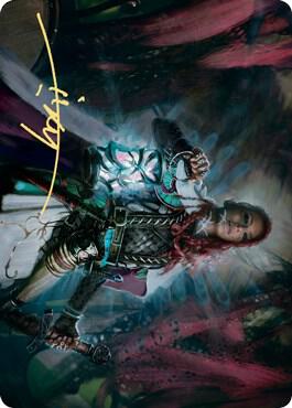 Tergrid, God of Fright Art Card (Gold-Stamped Signature) [Art Series: Kaldheim] 27