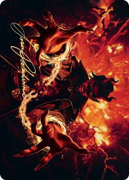 Tibalt's Trickery Art Card (Gold-Stamped Signature) [Art Series: Kaldheim] 38