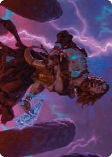 Toralf, God of Fury Art Card [Art Series: Kaldheim] 39