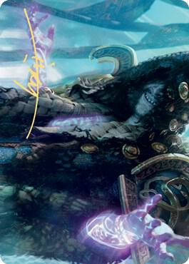 Valki, God of Lies Art Card (Gold-Stamped Signature) [Art Series: Kaldheim] 28