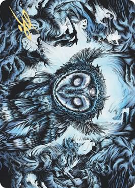 Vega, the Watcher Art Card (Gold-Stamped Signature) [Art Series: Kaldheim] 81