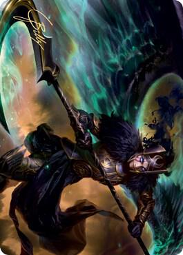 Vengeful Reaper Art Card (Gold-Stamped Signature) [Art Series: Kaldheim] 29