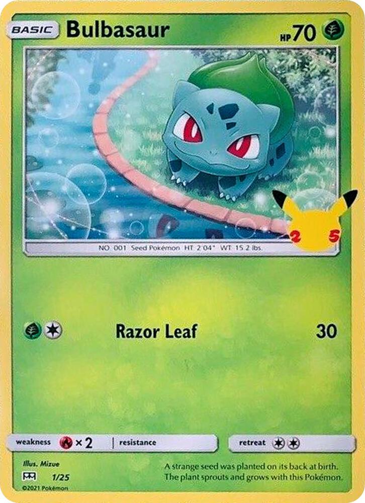 Bulbasaur - 1/25 [McDonald's 25th Anniversary Promos] 001/025