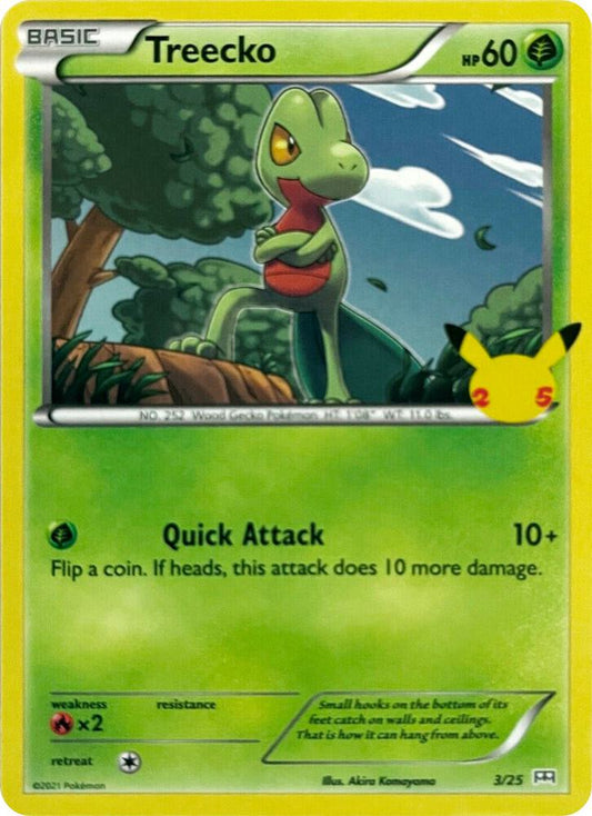 Treecko - 3/25 [McDonald's 25th Anniversary Promos] 003/025