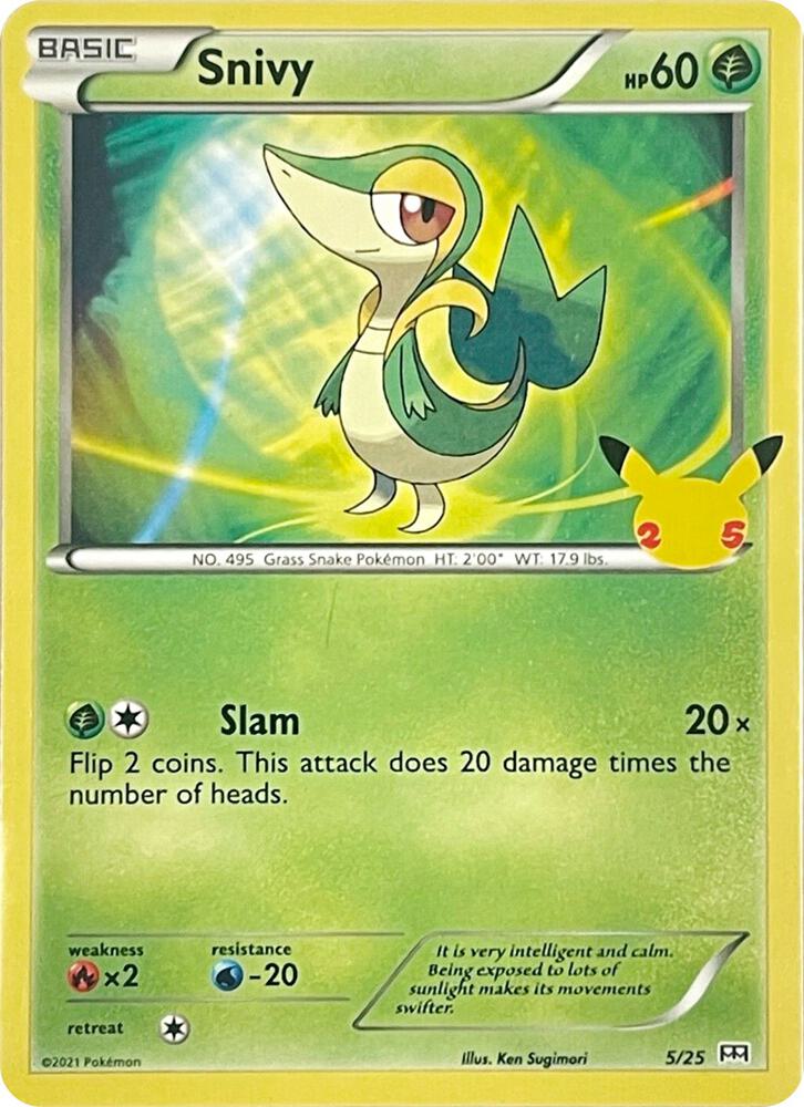 Snivy - 5/25 [McDonald's 25th Anniversary Promos] 005/025