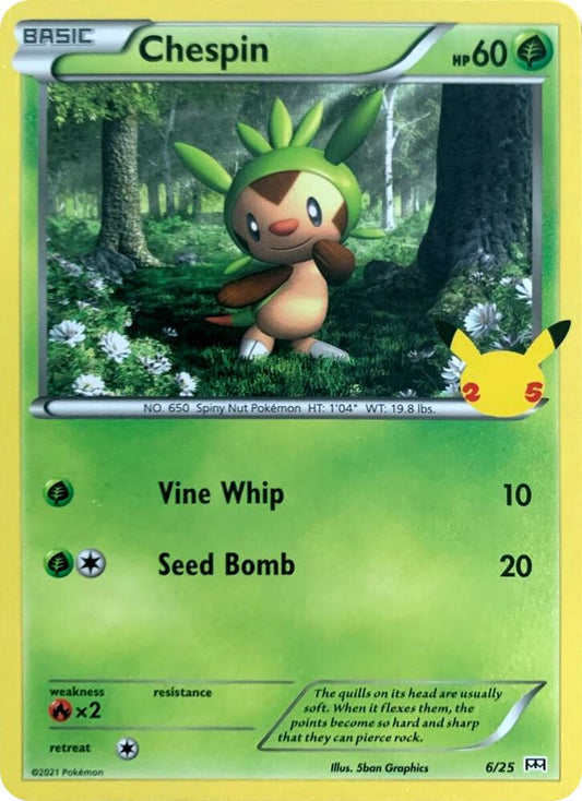 Chespin - 6/25 [McDonald's 25th Anniversary Promos] 006/025