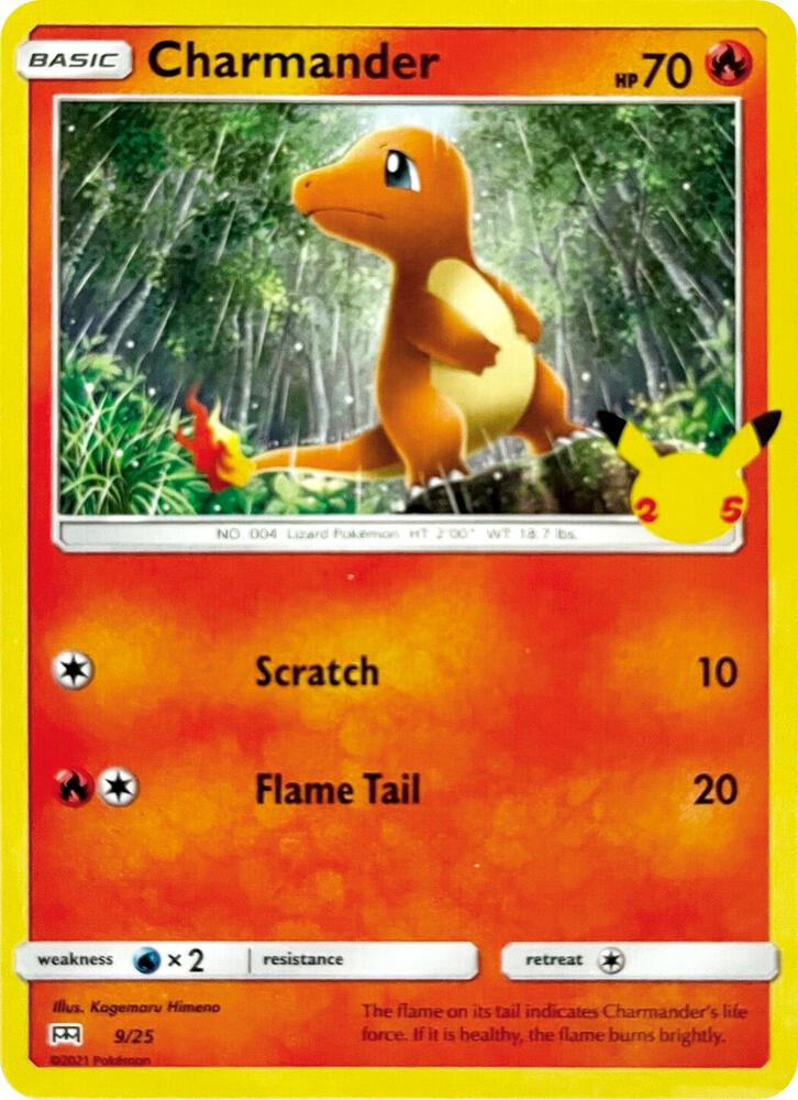 Charmander - 9/25 [McDonald's 25th Anniversary Promos] 009/025