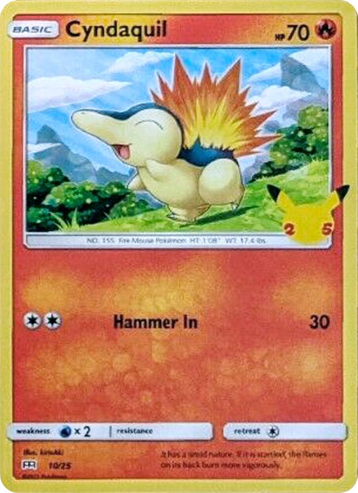 Cyndaquil - 10/25 [McDonald's 25th Anniversary Promos] 010/025