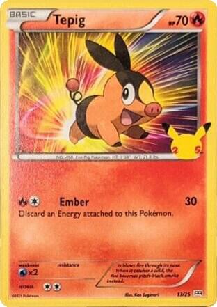 Tepig - 13/25 [McDonald's 25th Anniversary Promos] 013/025