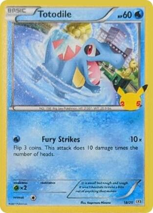 Totodile - 18/25 [McDonald's 25th Anniversary Promos] 018/025