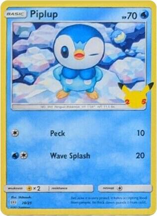 Piplup - 20/25 [McDonald's 25th Anniversary Promos] 020/025