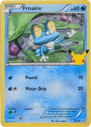 Froakie - 22/25 [McDonald's 25th Anniversary Promos] 022/025