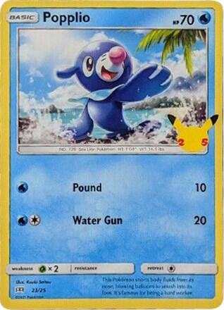 Popplio - 23/25 [McDonald's 25th Anniversary Promos] 023/025