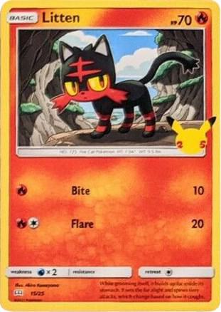 Litten - 15/25 [McDonald's 25th Anniversary Promos] 015/025