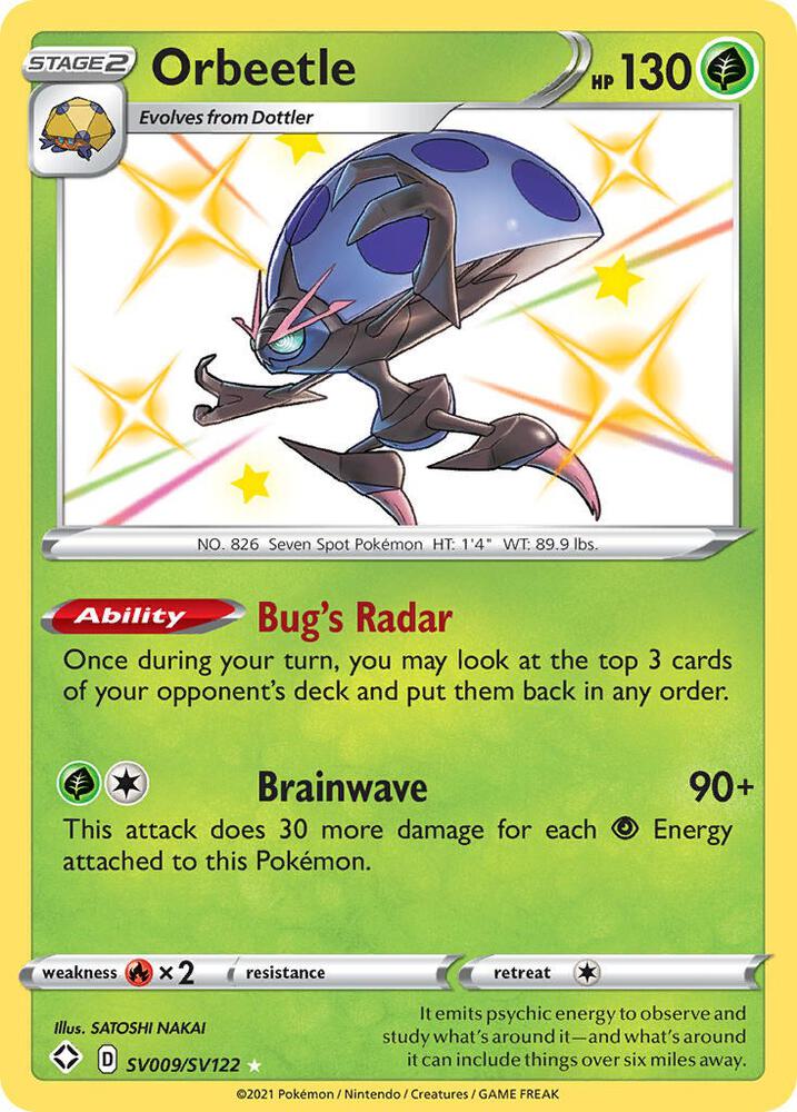 Orbeetle [Shining Fates: Shiny Vault] SV009/SV122