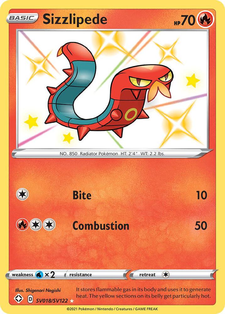 Sizzlipede [Shining Fates: Shiny Vault] SV018/SV122