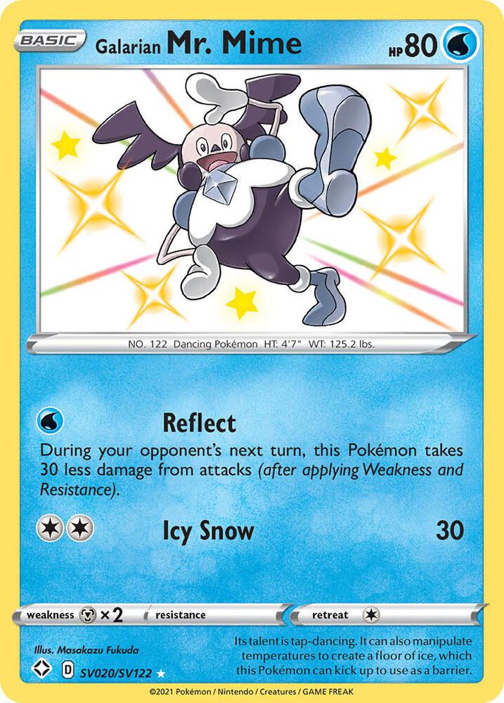 Galarian Mr. Mime [Shining Fates: Shiny Vault] SV020/SV122