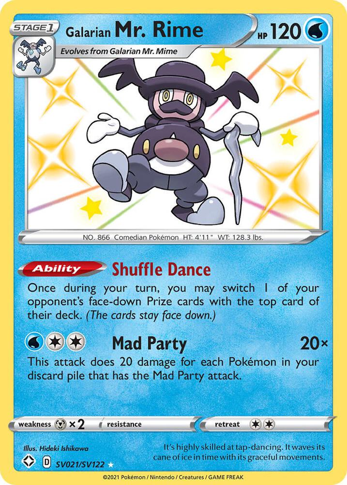 Galarian Mr. Rime [Shining Fates: Shiny Vault] SV021/SV122