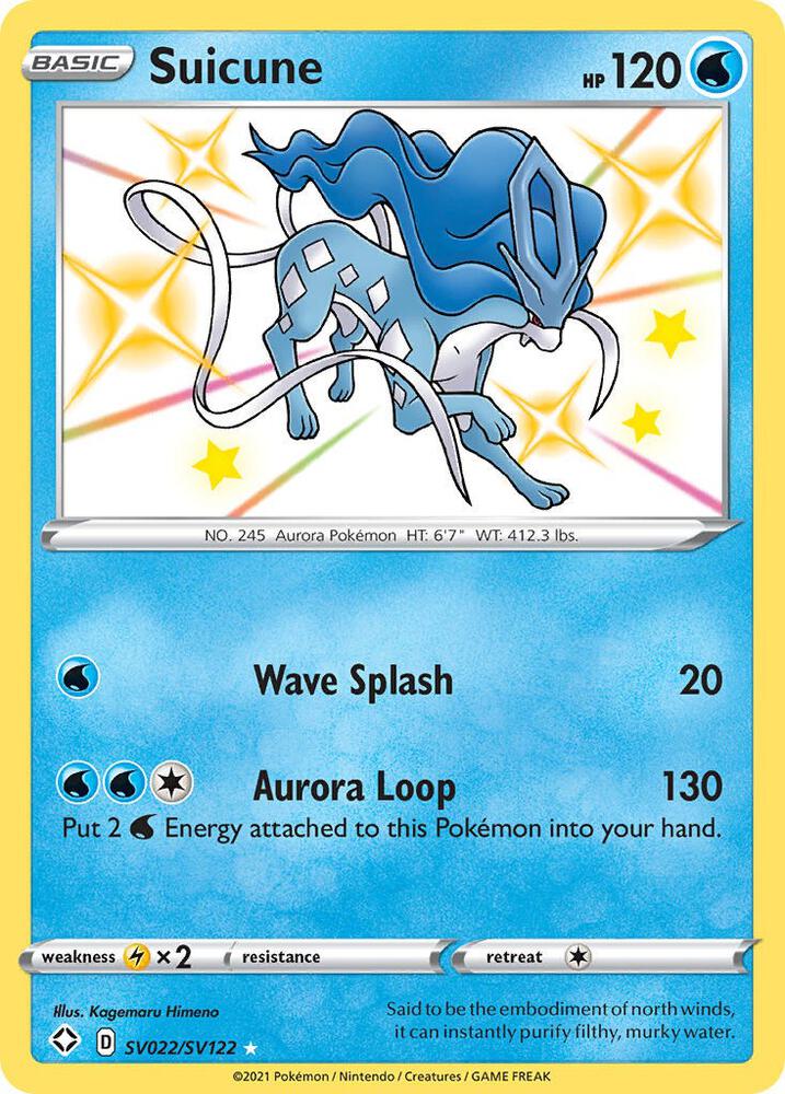 Suicune [Shining Fates: Shiny Vault] SV022/SV122