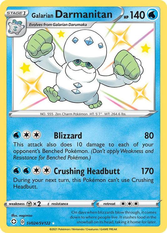 Galarian Darmanitan [Shining Fates: Shiny Vault] SV024/SV122