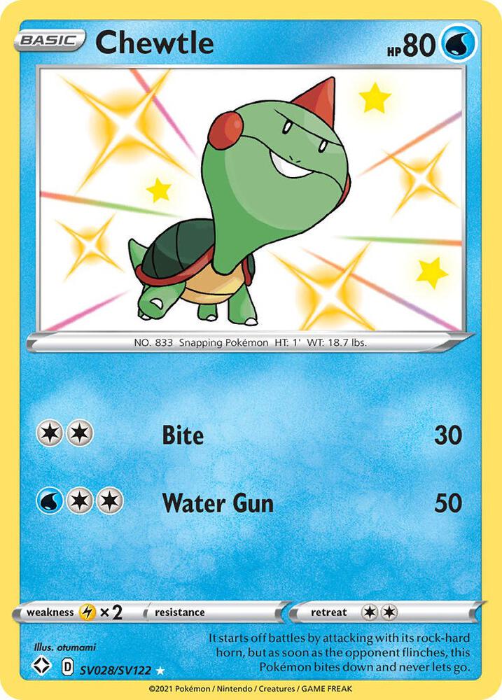 Chewtle [Shining Fates: Shiny Vault] SV028/SV122