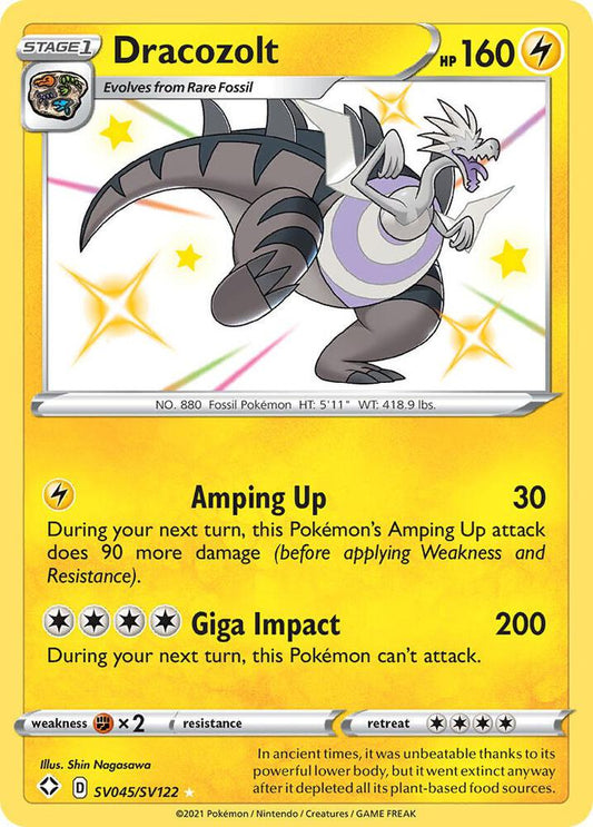 Dracozolt [Shining Fates: Shiny Vault] SV045/SV122