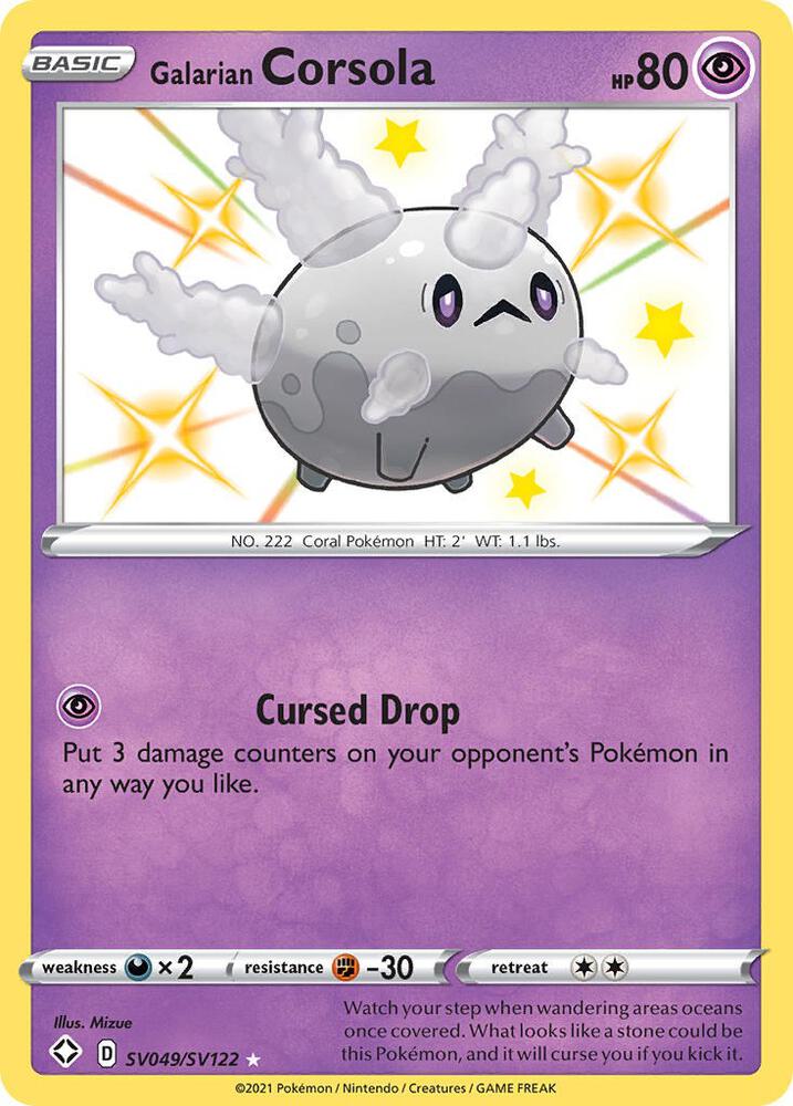 Galarian Corsola [Shining Fates: Shiny Vault] SV049/SV122