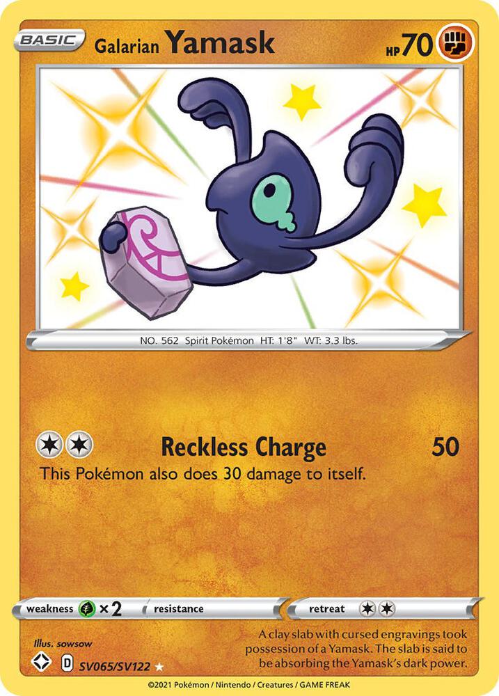 Galarian Yamask [Shining Fates: Shiny Vault] SV065/SV122