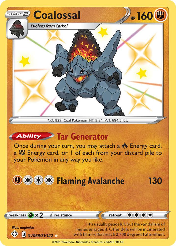 Coalossal [Shining Fates: Shiny Vault] SV069/SV122