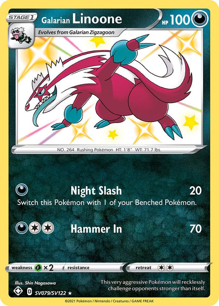 Galarian Linoone [Shining Fates: Shiny Vault] SV079/SV122