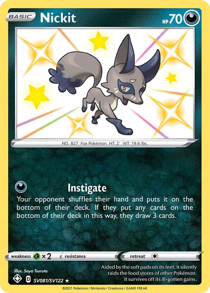 Nickit [Shining Fates: Shiny Vault] SV081/SV122