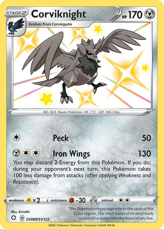 Corviknight [Shining Fates: Shiny Vault] SV089/SV122