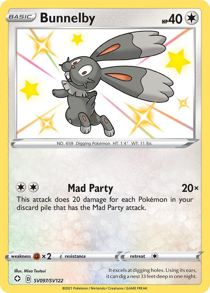 Bunnelby [Shining Fates: Shiny Vault] SV097/SV122