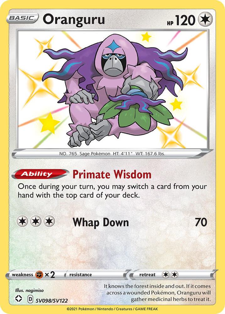 Oranguru [Shining Fates: Shiny Vault] SV098/SV122
