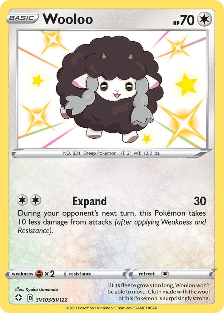Wooloo [Shining Fates: Shiny Vault] SV103/SV122