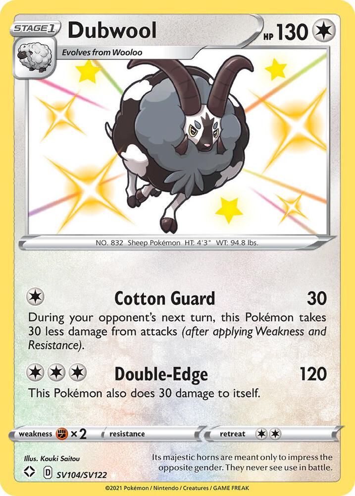 Dubwool [Shining Fates: Shiny Vault] SV104/SV122