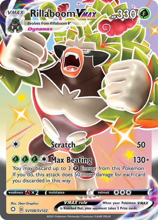 Rillaboom VMAX [Shining Fates: Shiny Vault] SV106/SV122