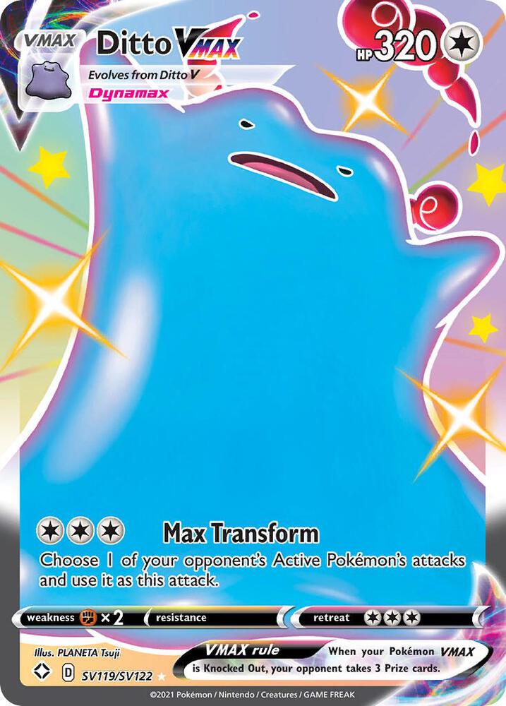 Ditto VMAX [Shining Fates: Shiny Vault] SV119/SV122