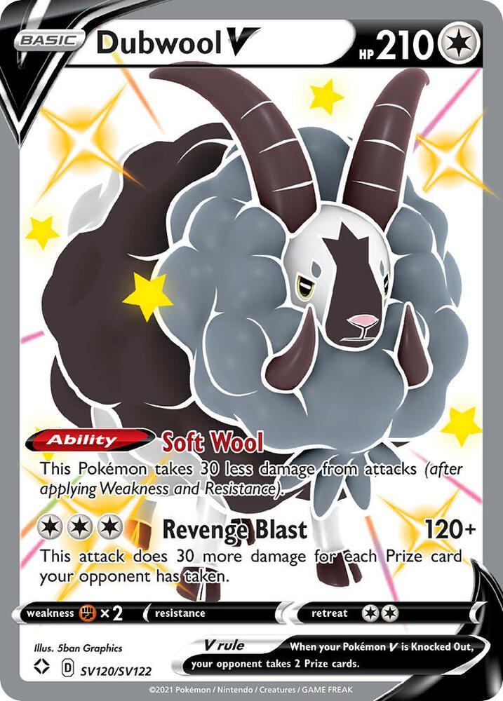 Dubwool V [Shining Fates: Shiny Vault] SV120/SV122