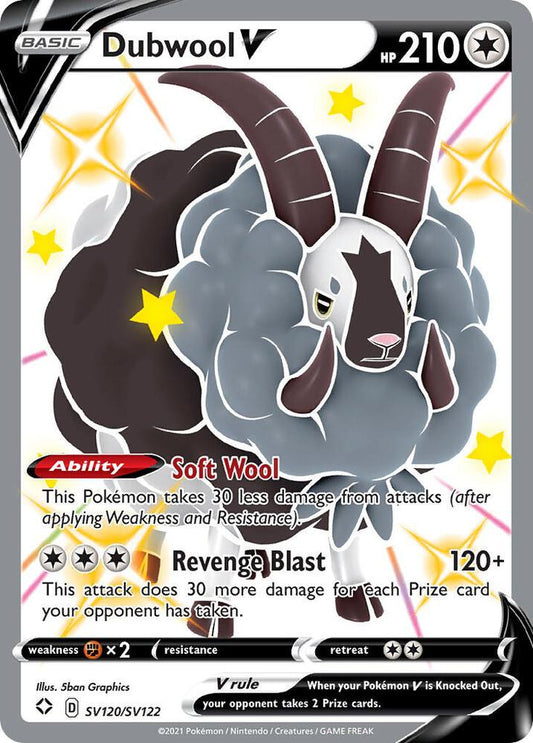 Dubwool V [Shining Fates: Shiny Vault] SV120/SV122