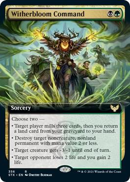 Witherbloom Command (Extended Art) [Strixhaven: School of Mages] 356