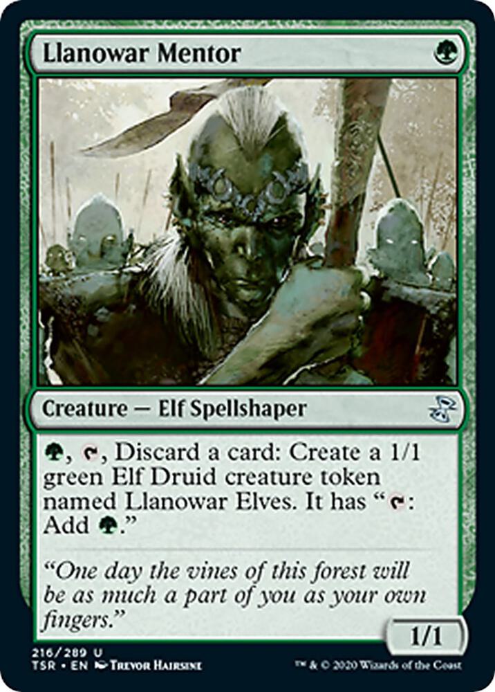 Llanowar Mentor [Time Spiral: Remastered] 216