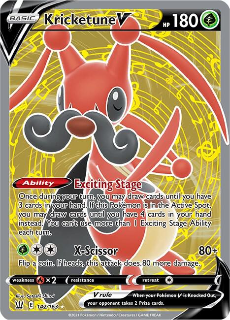 Kricketune V (Full Art) [SWSH05: Battle Styles] 142/163