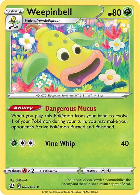 Weepinbell [SWSH05: Battle Styles] 002/163