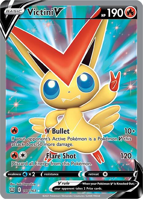 Victini V (Full Art) [SWSH05: Battle Styles] 144/163